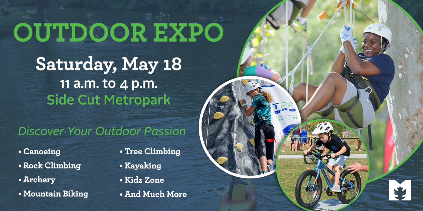 Metroparks Toledo hosts the biggest annual event of the year at Side Cut Metropark. Metroparks is for everyone and Outdoor Expo invites the community to try tree climbing, kayaking, rock climbing, mountain biking, Kids Zone and much more.